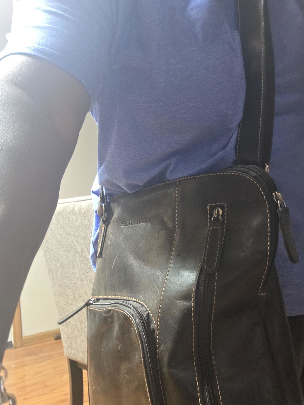 Ryder Leather Shoulder Bag – Unisex – Brown