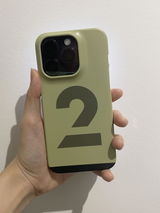 Number 2 Minimalist Typographic - Snap Case