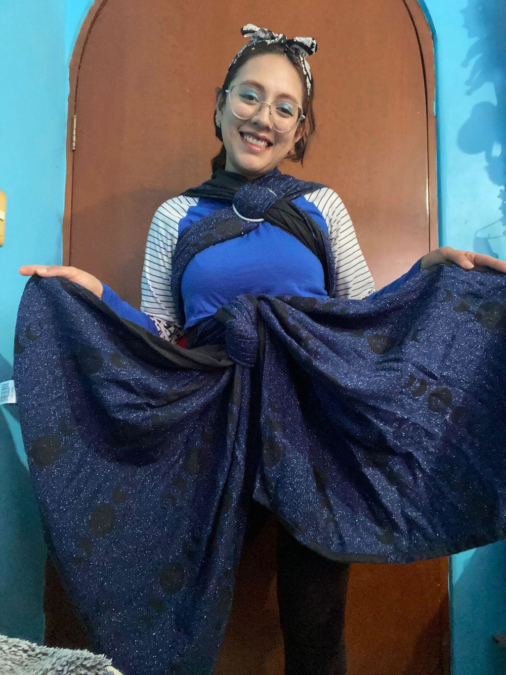 Luna - Black Dark-Blue - Bandolera