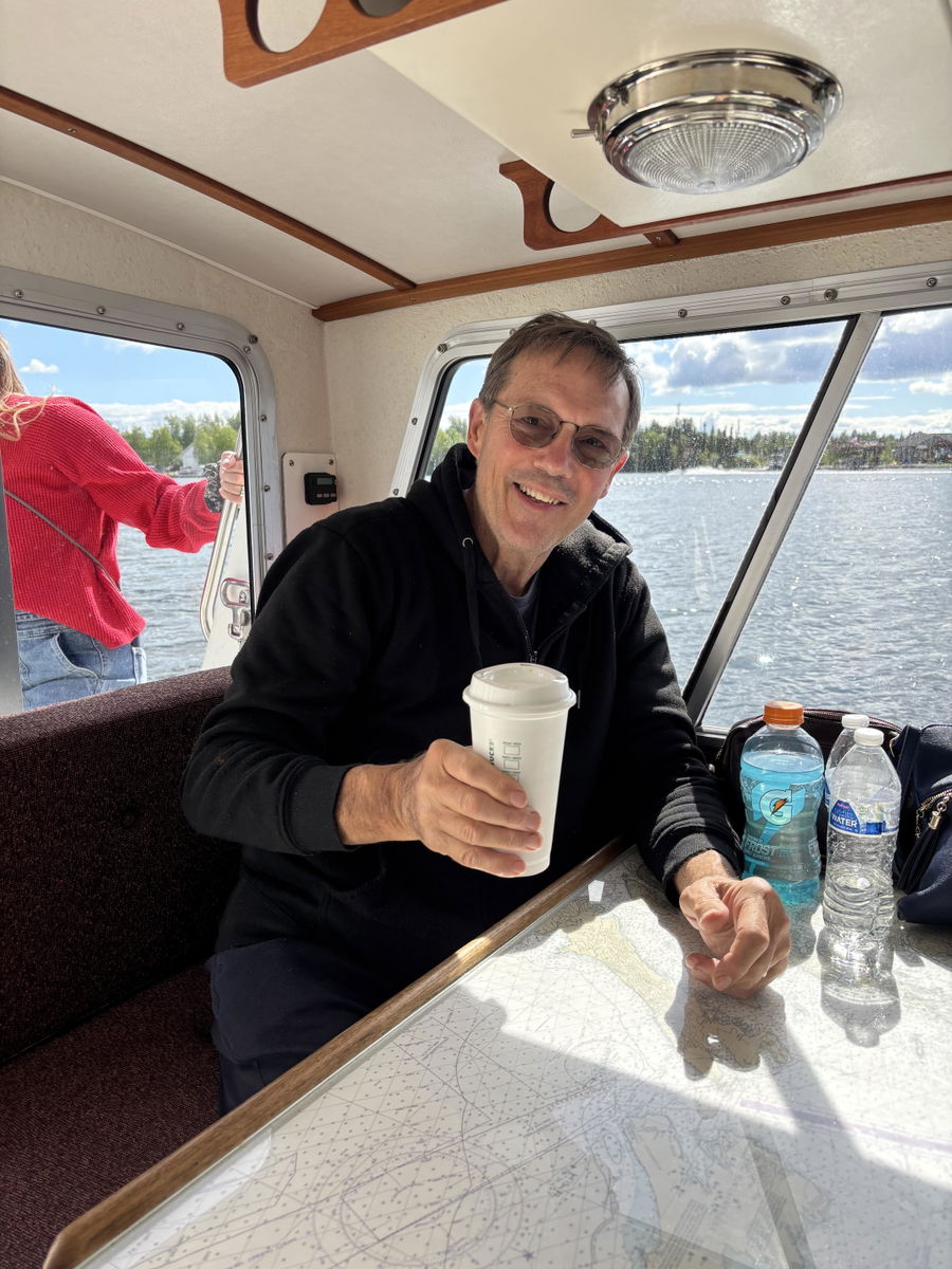 John's morning cup of Miranda's Farms coffee