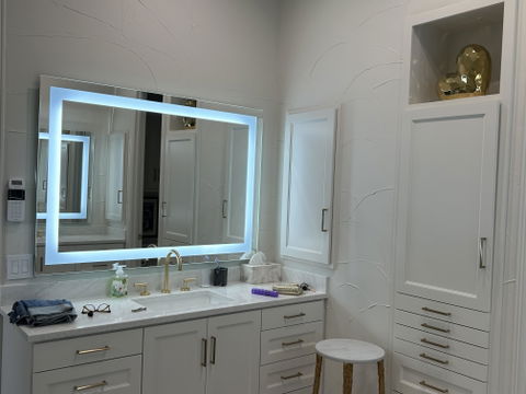 LED Mirror (Front-Lighted) 56" x 40" | 2-Piece