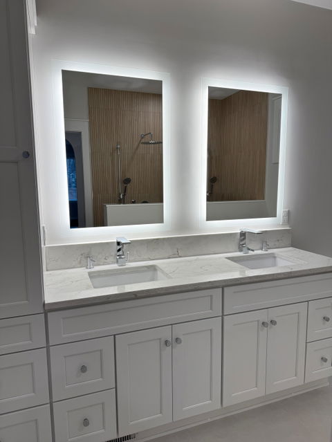 Lexington • Side-Lit Mirror • 28" x 40" • 2 Piece