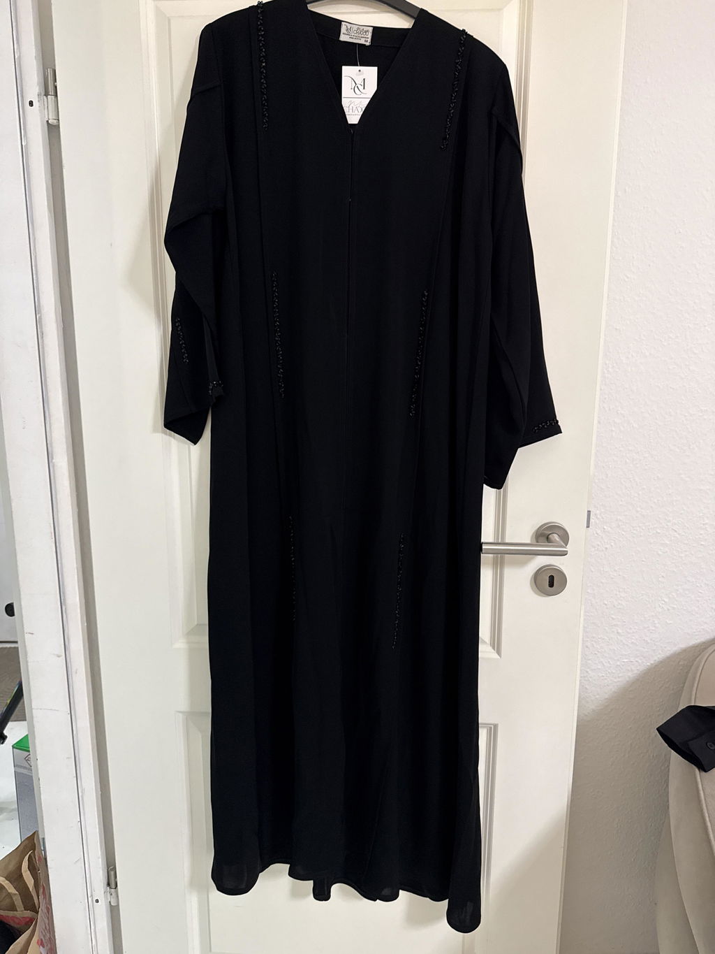 Photo envoyée par une cliente — Abaya Dubai Nimat Black – Premium Korean Silk