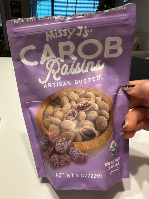 Missy J's Organic Carob Covered Raisins 8oz.