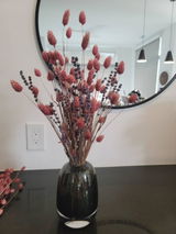 Hand-Blown Gradient Glass Flower Vase