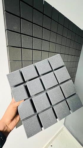 サナモア　カーボン　6セット＋α Recording Studio Turbo Acoustic Foam, 6x3 Ft, Charcoal Black – MMT