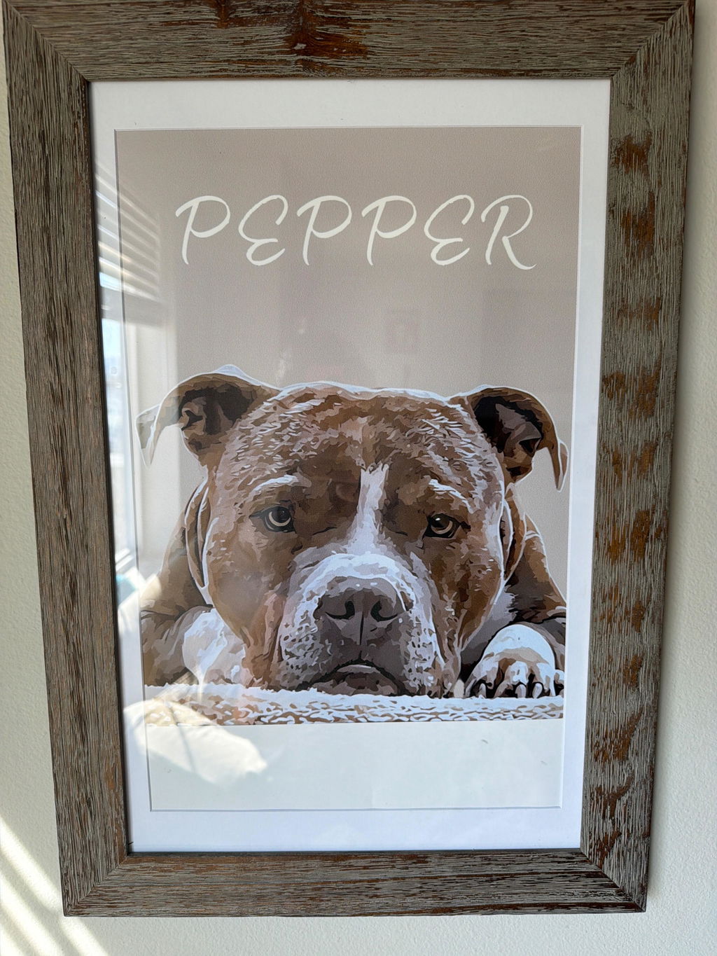 Custom Pet Portrait - Pet Photo + Name