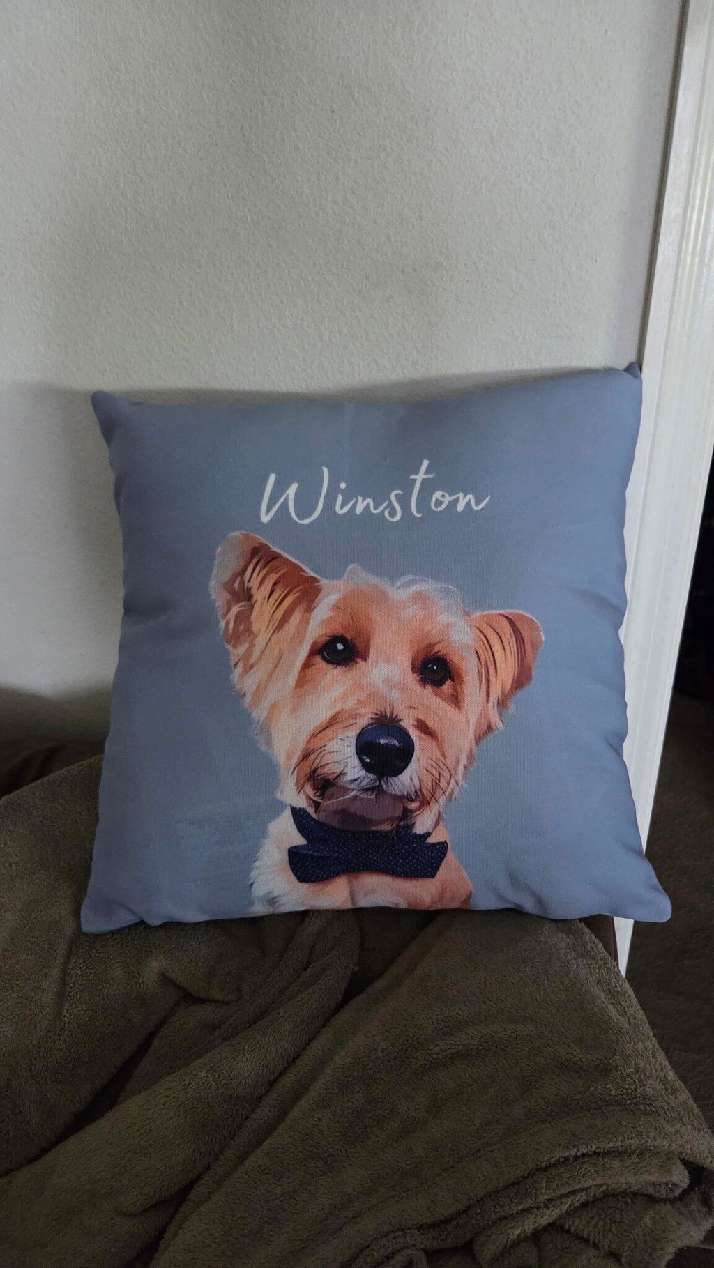 Custom Pet Pillow - Pet Photo + Name