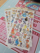 Cats Sticker Sheet