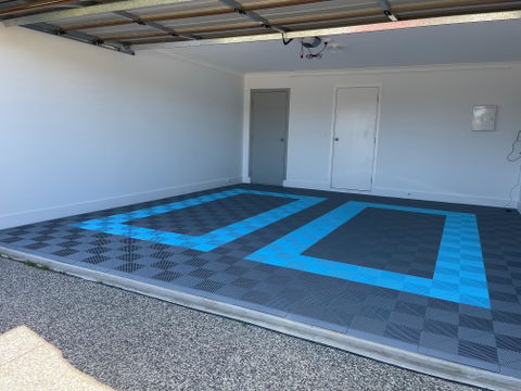 ModuFlex AirRib Garage Floor Tile – Silver Grey