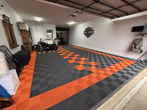 ModuFlex AirRib Garage Floor Tile – Slate Grey