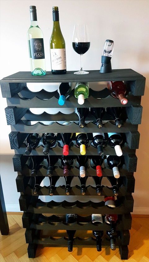 6 Bottle Wide Wine Rack