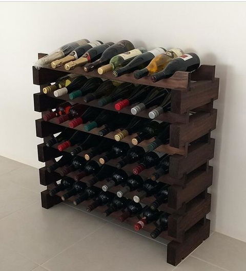8 Bottle Wide Wine Rack