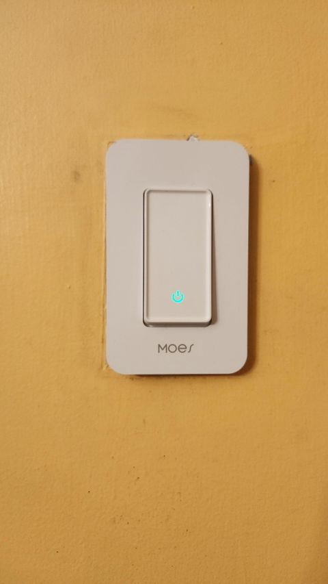 WiFi Smart Switch No Neutral, Push Button Switch, Single Pole 100-120V,  Wire Required No Capacitor US