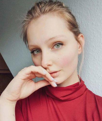 Customer photo wearing Ocean Cyan Gray Colored Contact Lenses