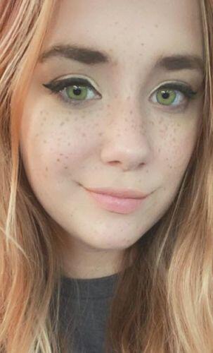 Customer photo wearing Pixie Green Colored Contact Lenses