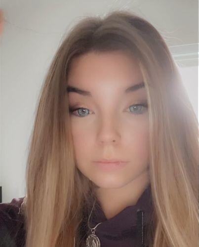 Customer photo wearing Vika Tricolor Blue Colored Contact Lenses