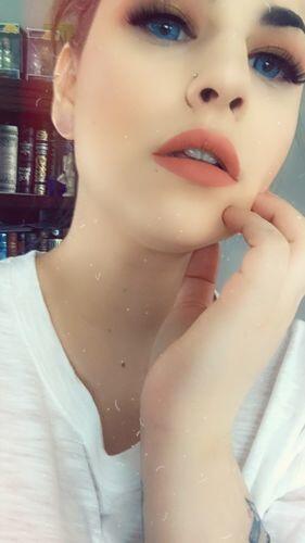 Customer photo wearing Vika Tricolor Blue Colored Contact Lenses