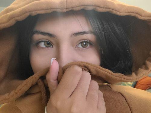 Customer photo wearing Himalaya Brown Colored Contact Lenses