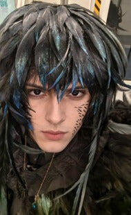 Customer photo wearing Circle Block Black Block Colored Contact Lenses