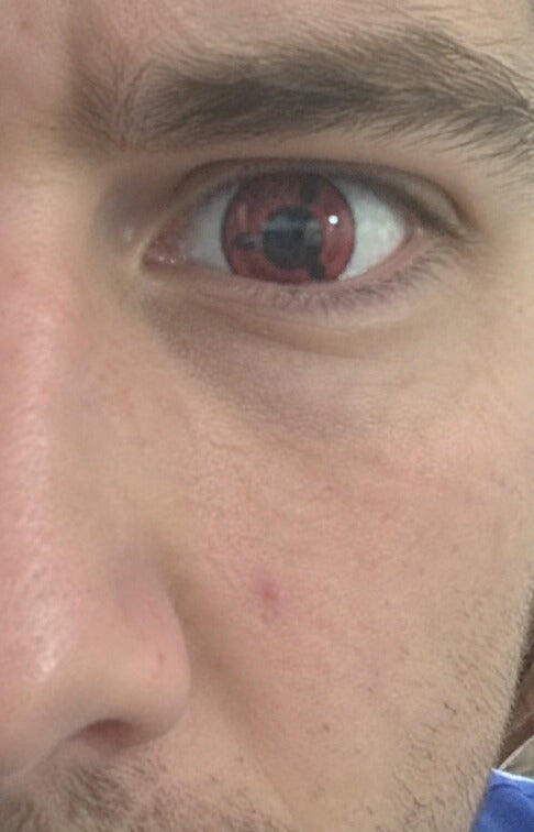 Customer photo wearing Itachi Cosplay Contact Lenses – Naruto