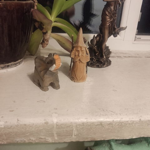 Zoki Carved Wooden Elephant