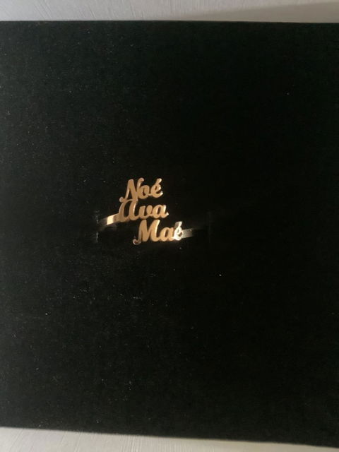 Bague Personnalisée 3 Prénoms