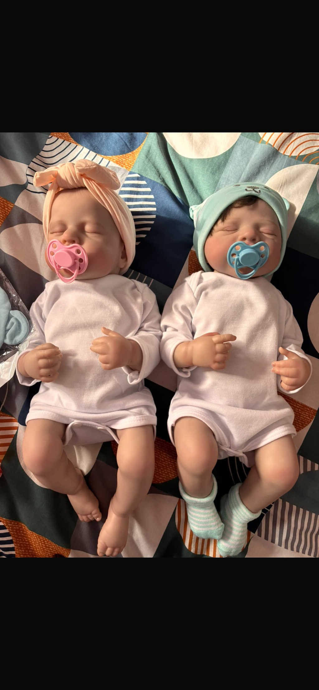 19 Inches Lifelike Closed Eyes Bathable Reborn Doll Girl/Boy-Pascale