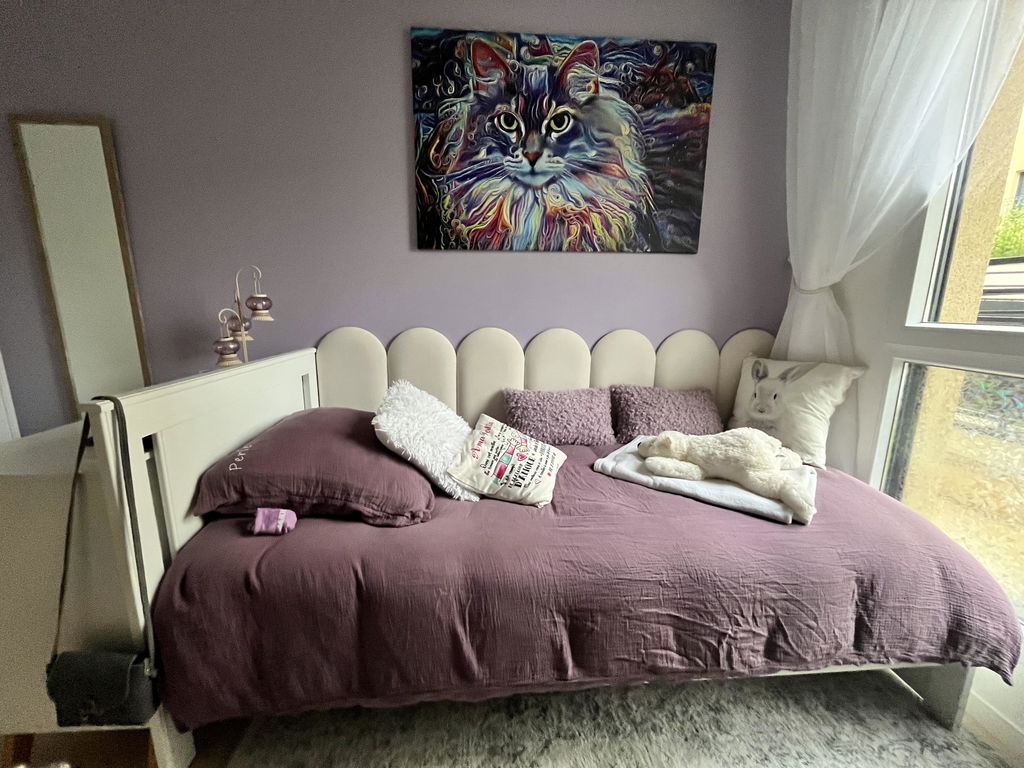 Tableau Chat Au Mille Couleur