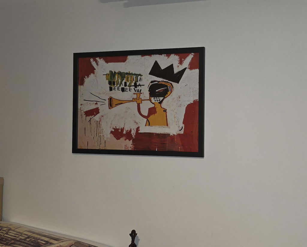 Tableau Basquiat Trumpet