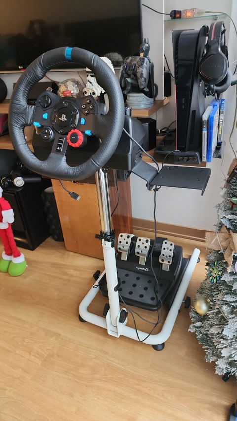 Soporte plegable para Volante de Carreras con Palanca de Cambios