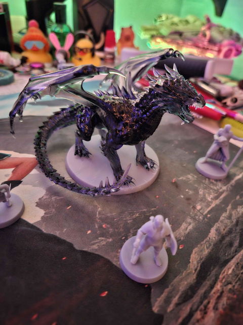 Shadow Dragon - 28mm 32mm DND Miniatures D&D Minis Dungeons and Dragons