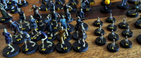 Zombie - Ash Zombie - 28mm 32mm DND Miniatures D&D Minis Dungeons and Dragons