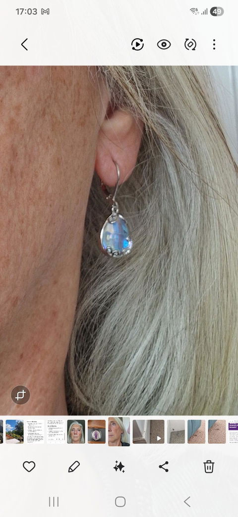 Mystic Aura Teardrop Earrings