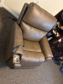 Carter Power Lift Recliner with Power Headrest, Lumbar, Heat & Massage