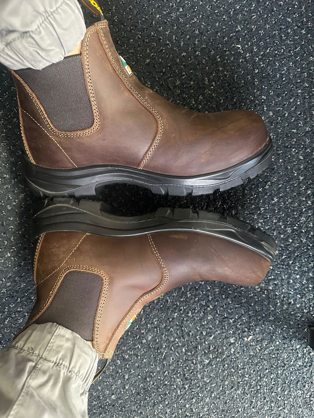 Men's CSA ASTM Composite Toe Chelsea Work Boots - Timber Black