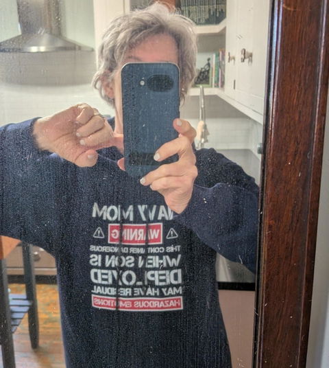 US Navy Mom Warnings T-shirts