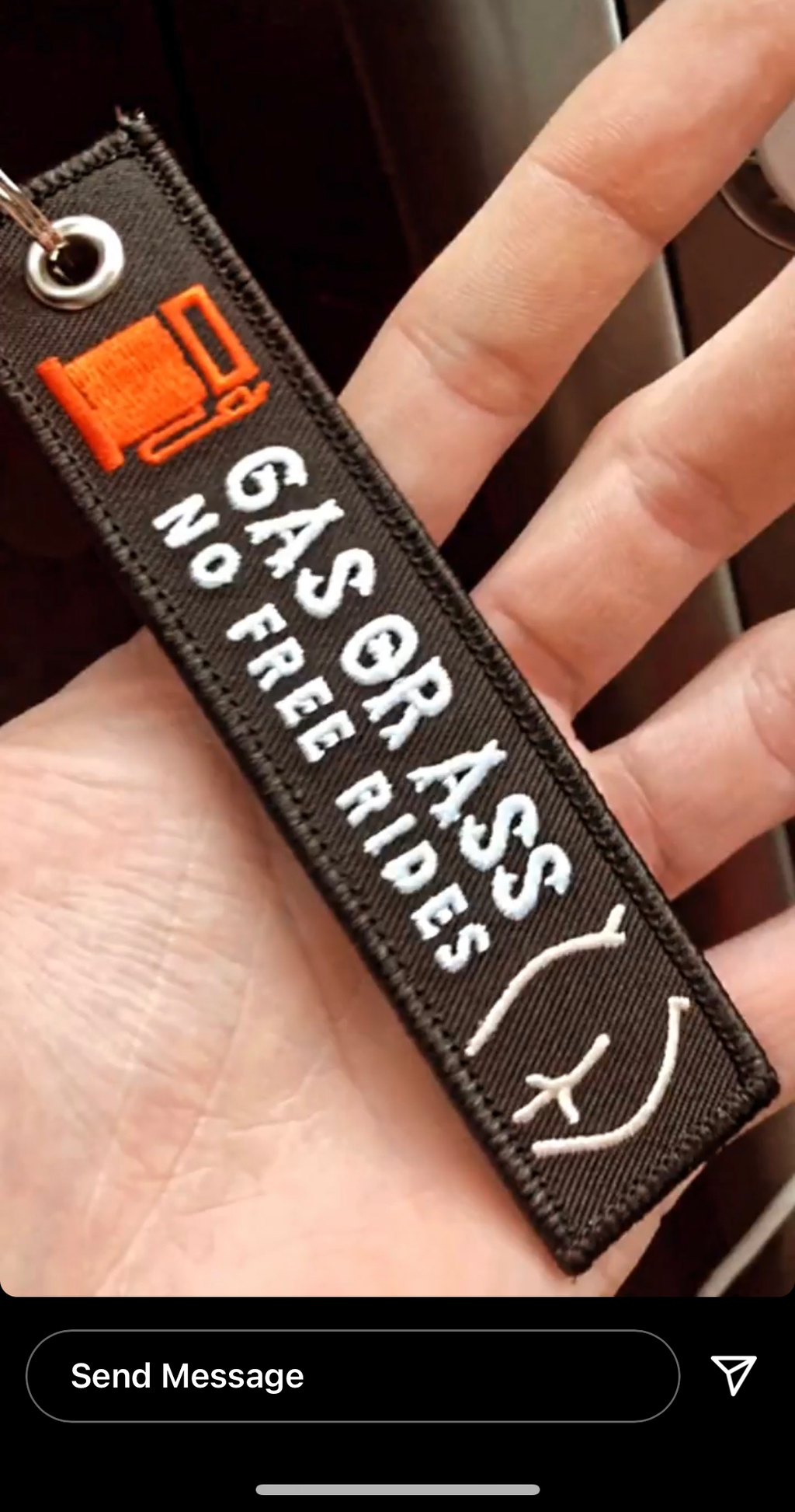 Gas Or Ass - Motorcycle Keychain