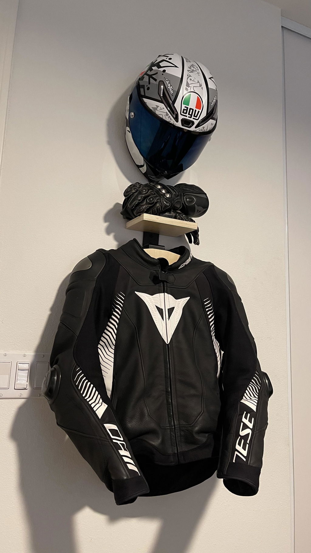 Motorcycle Gear & Helmet Rack By Moto Loot