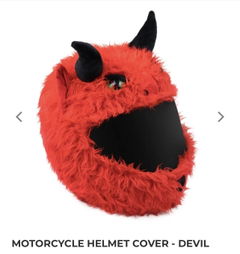 devil motorcycle helmet MagNeatOhz: Large Black Horns for Works on ski helmets Devil Emoticon Motorcycle Helmet Cover
