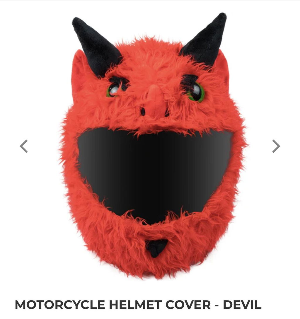 devil novelty full face motorcycle helmet Hell Fire 666 Damon Goat from the Hell Halloween Mask – Custom Airbrush Helmet but especially well suited to motorcycle helmets Motorcycle Helmet Cover - Devil