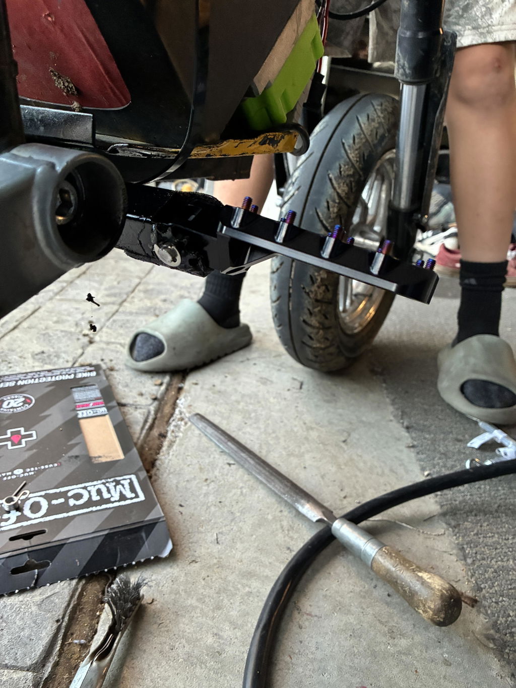Customer photo — Razor Wide Style Pegs