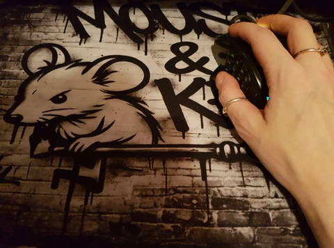 Mouse & Key Graffiti v2 Gaming Mouse Pad