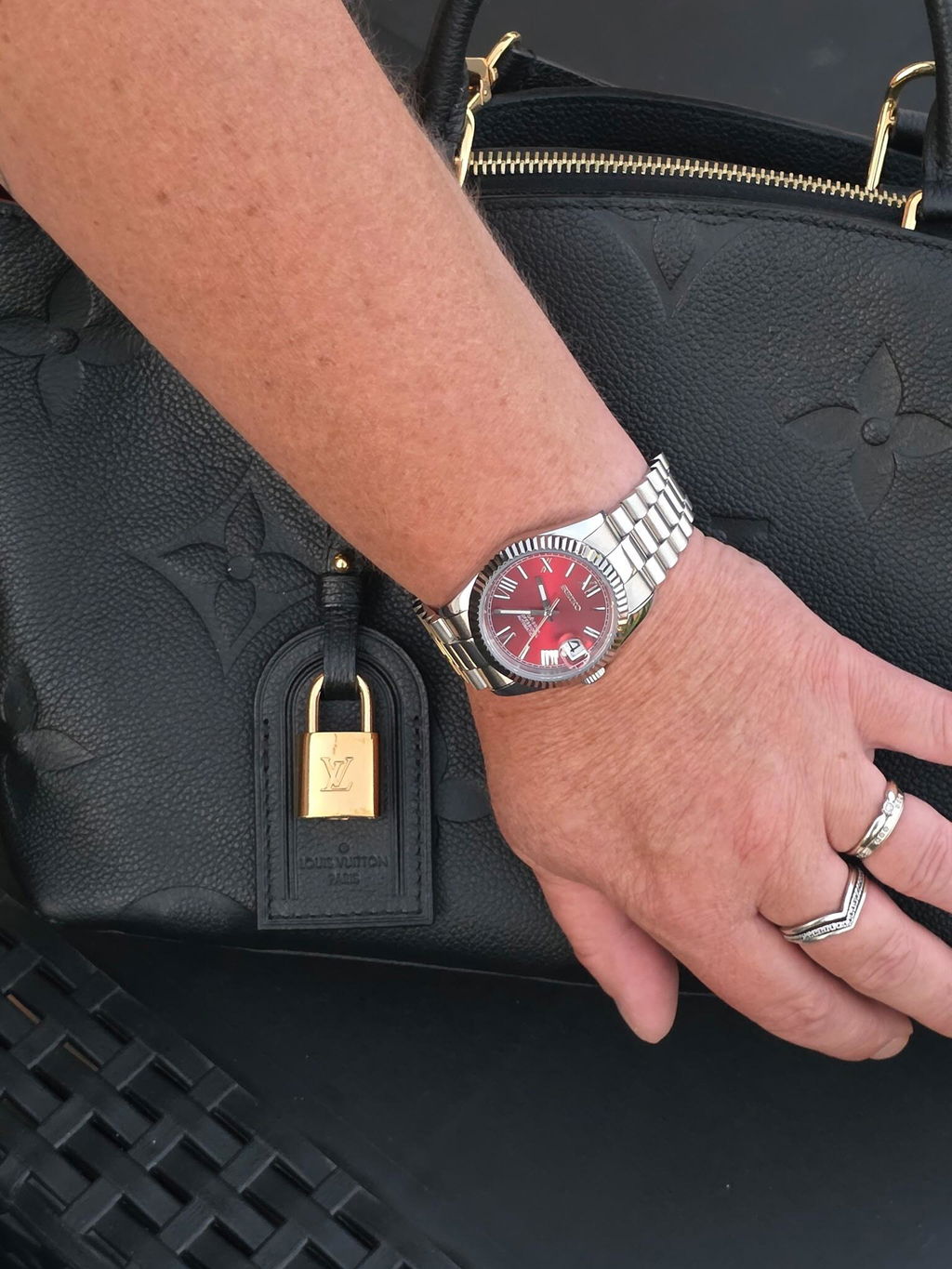 SEIKO MOD | LADY ROMAN DIAL RED