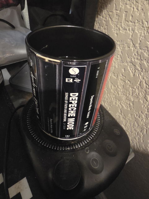 Depeche Mode Albums Cassette Retro Collection Accent Mug