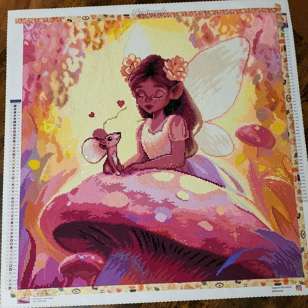 'Fairy Haven Harmony' by Kikowah, Diamond Painting Canvas Kit (048)