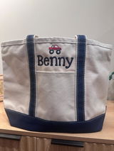 Personalized Boat Bag | Canvas Tote Bag | School Tote Bag | Embroidered Boat Bag | Beach Tote | Name Tote Bag