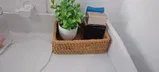 Handwoven Rectangular Rattan Wicker Basket