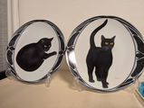 Vintage Wall Plate – Black Cat ‘Happy Welcome’ from the On Quiet Paws Series by Hans Ruttimann | 1995