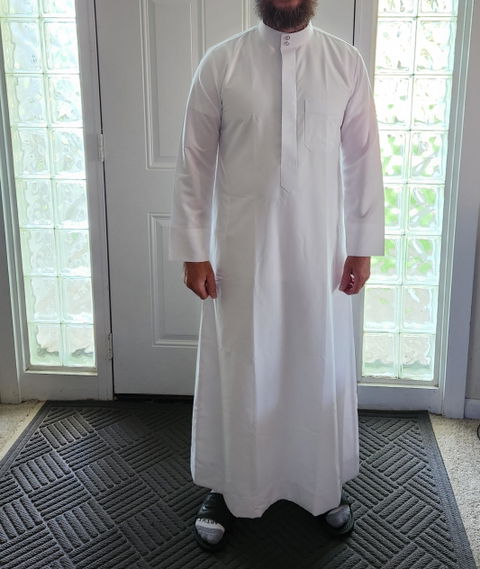 Mens White Saudi Thobe